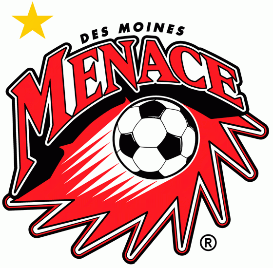 des moines menace 2002-pres primary Logo DTF transfer for t shirt